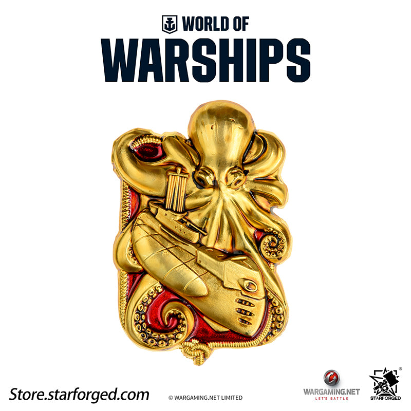 Starforged World of Warships Metal Badge Pin Brooch Badge Game Peripherals Wargaming License