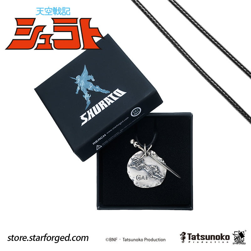 Starforged TenKuu Senki Shurato Yasha King Themed Pendant Offical Licensed Anime Collectible Gift The gale howls, and the Demon Wolf emerges.  Forged from the fateful bonds of the Hachibushu, this pendant captures the dark, solitary spirit of Yasha-Oh Gai Kuroki. Inspired by the iconic anime character, its sharply defined details faithfully bring his presence to life.  On one side lies the gentle heart of an ordinary young man; on the other, a Yasha king consumed by darkness.