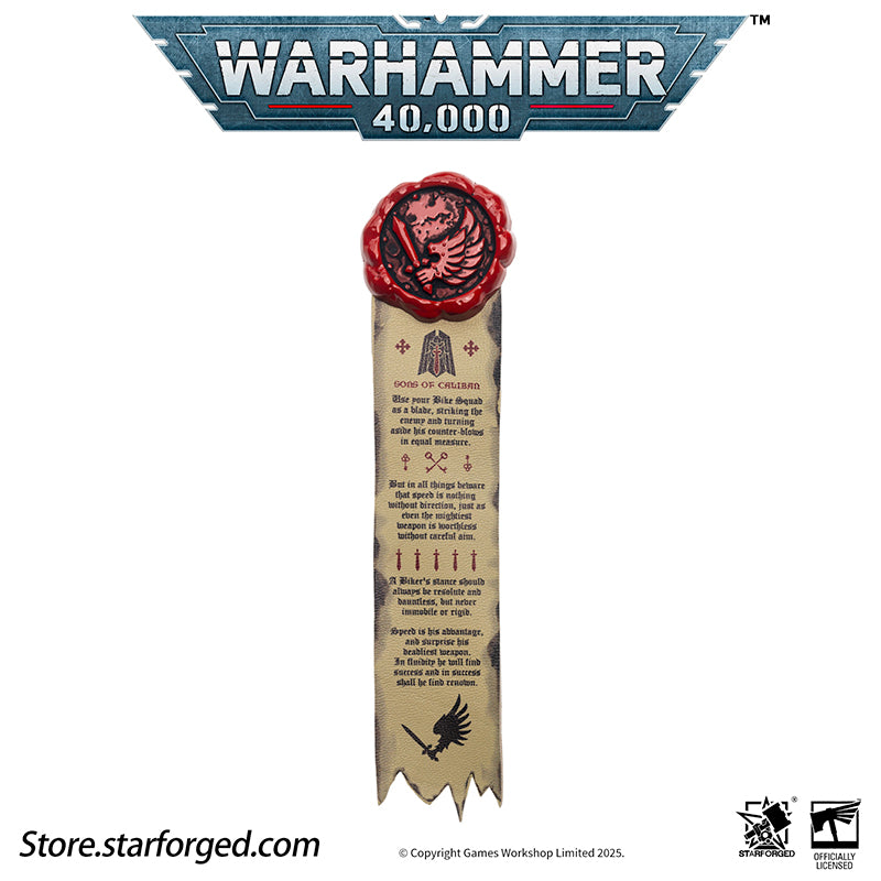 Starforged Warhammer 40K Space Marines Death Company Raven Wing Purity Seal Collection Men's Accessories