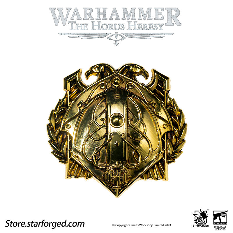 Starforged Warhammer Horus Heresy Burning  Galaxy Legion Insignia Pin Badge Brooch 30K Men's Jewelry