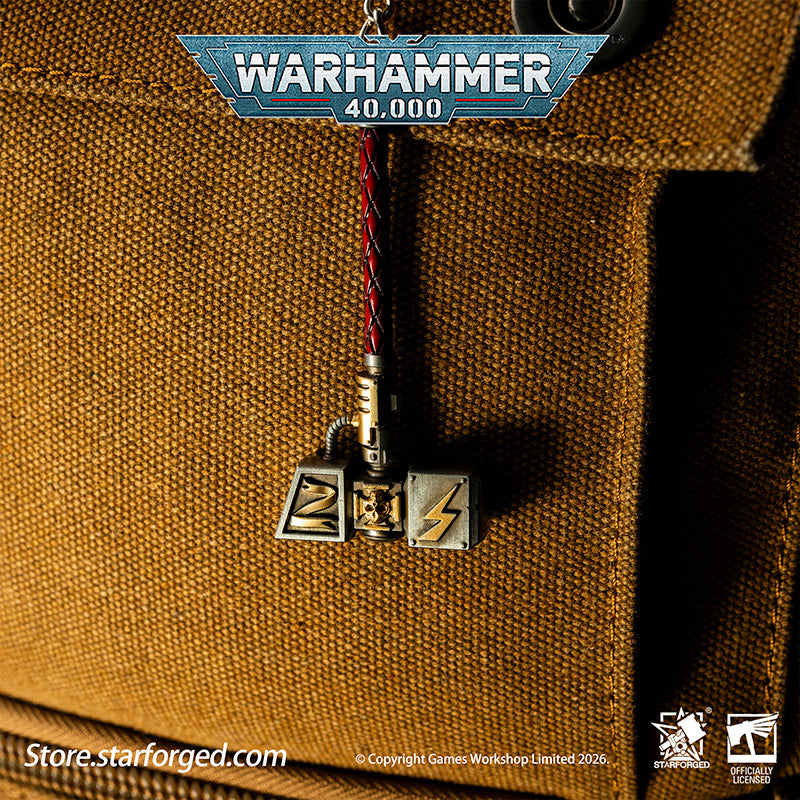 Starforged Warhammer 40000 Thunder hammer & Thunderhead KeyChain Space Marines Astartes WH40 Jewelry