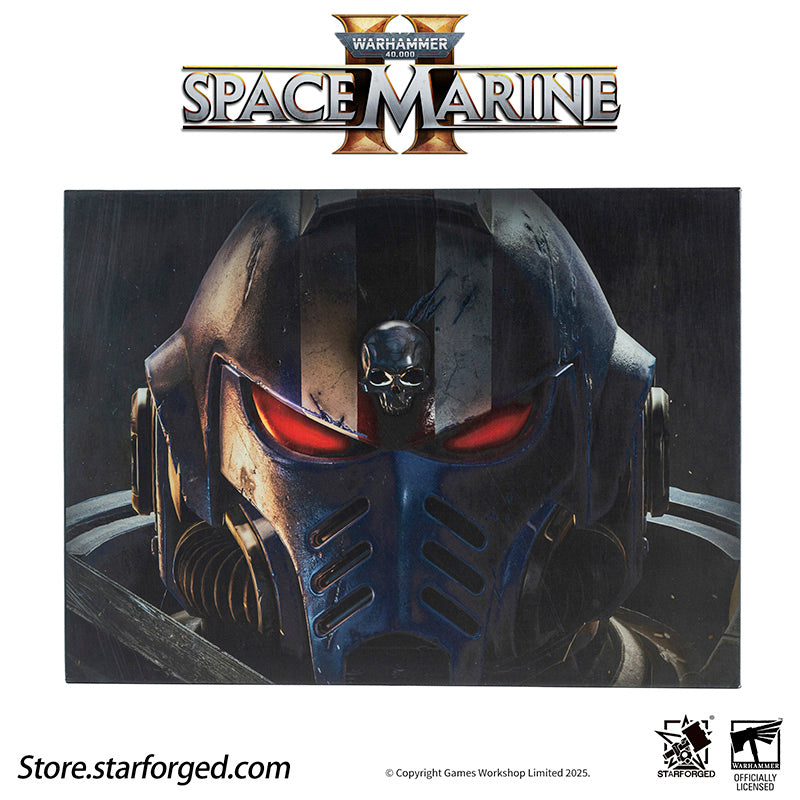 Starforged Warhammer 40K Space Marine II Gift Set Ultramarine Keychain & Water Bottle Brooch Set Limited Edition