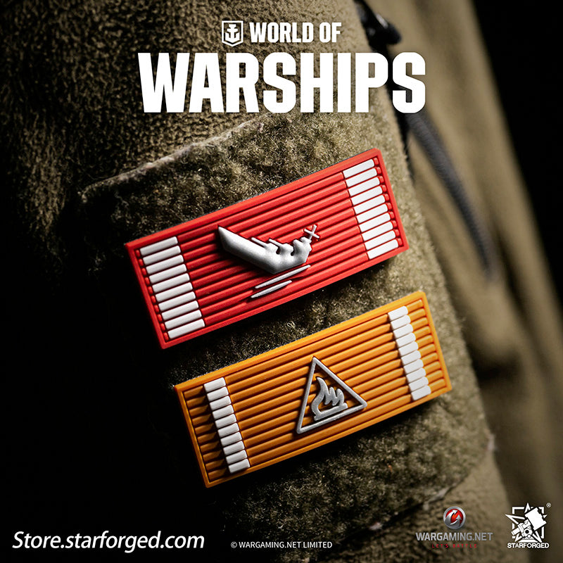 Starforged World of Warships  Game Damage Counting Logo Velcro Men's Accessories Other