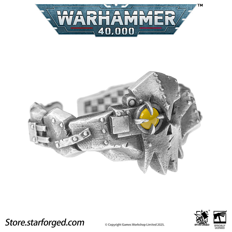 Starforged Warhammer 40K The couple ring of Gork and Mork Greenskins Orkz Sliver Rings Accessories Jewelry The Orkz, a galactic plague, universally dismissed as savages... until they pull bigger guns and choppas from their makeshift pockets. These greenskins are every faction's nemesis in the 40K universe. Across the stars, all civilizations encounter Orkz under the worst possible circumstances, proving the galaxy's iron law: "If ya don't come to da fight, da fight comes to ya!"Orkz gather in tribes, 