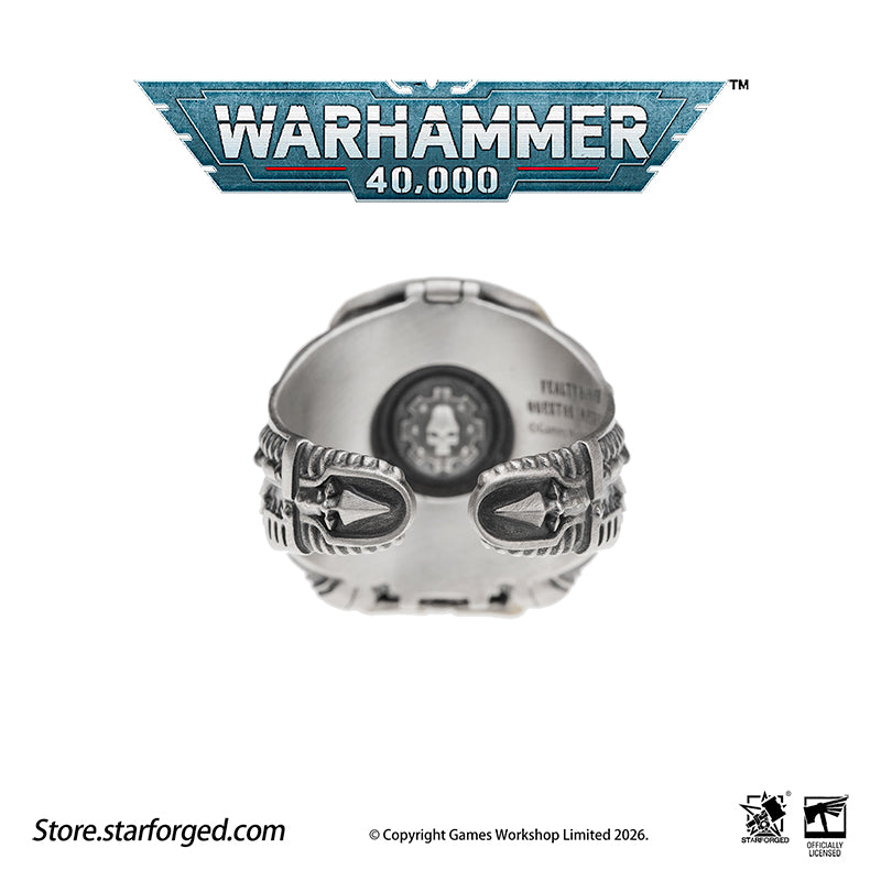 Warhammer 40K Questor Imperialis Helmring Adeptus Mechanicus Titan Culture Ring by Starforged