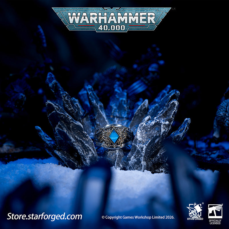 Warhammer 40K Space Wolves Ring of Leman Russ Wolf King Memorial Ring Starforged