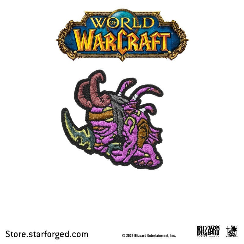 Starforged World of Warcraft Azmerloth Murloc World T-Shirt Velcro Patch Game Merchandise Clothes Officially Authorized