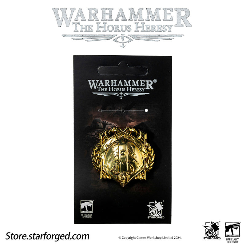 Starforged Warhammer Horus Heresy Burning  Galaxy Legion Insignia Pin Badge Brooch 30K Men's Jewelry