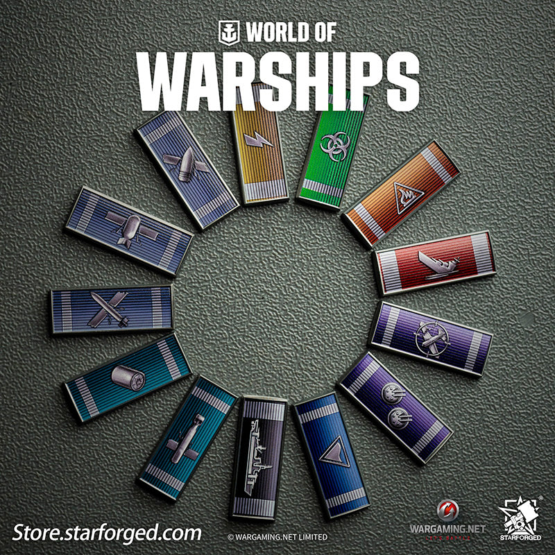 Starforged World of Warships Game Damage Tokens Fridge Magnets  & Pin Brooch Wargaming License Other