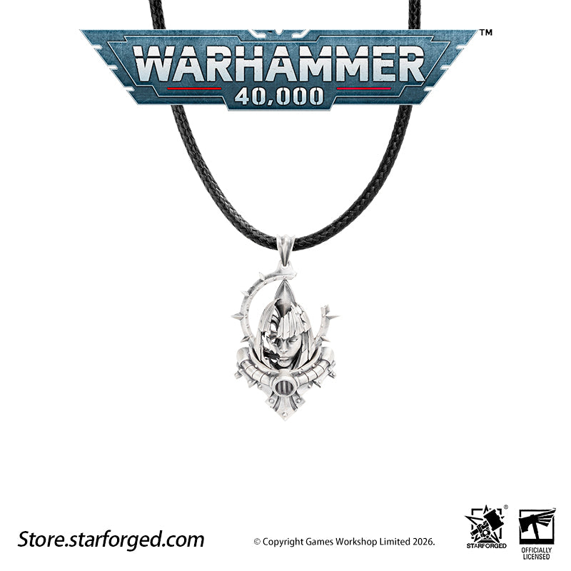 Starforged Warhammer 40K Adepta Sororitas Artificer Reliquia Sororitas Pendant Silver Necklace Warhammer Gifts Fashion Accessories