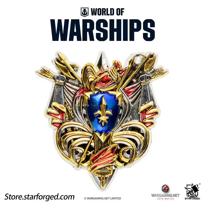 Starforged World of Warships Metal Badge Pin Brooch Badge Game Peripherals Wargaming License