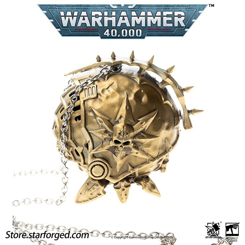 Starforged Warhammer 40K Chaos Space Marines Dark Mechanicum Thurible Incense Burner Men's Fashion Jewelry
