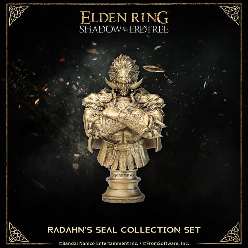 Starscourge Radahn Starforged ELDEN RING Radahn Sealing Wax Statue Commemorative Coins Game Merchandise Officially Authorized "The Red Lion General wielded gravitational powers which he learned in Sellia during his younger days. All so he would never have to abandon his beloved but scrawny steed."