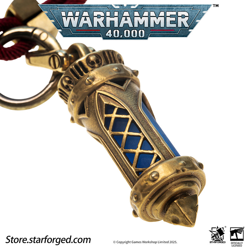 Starforged Warhammer 40K Space Marine Adeptus Astartes Martyrs Reliquary Pendant Men's Jewelry Accessories A reliquary is a significant vessel used in religious art collections for preserving sacred relics, typically crafted from precious metals and enamels. By physically enclosing holy objects, the reliquary enhances their sanctity, embodying a design philosophy shared with covered altarpieces in the tradition of "veiled art."This form of encasement not only protects the relic but also serves to impart rel