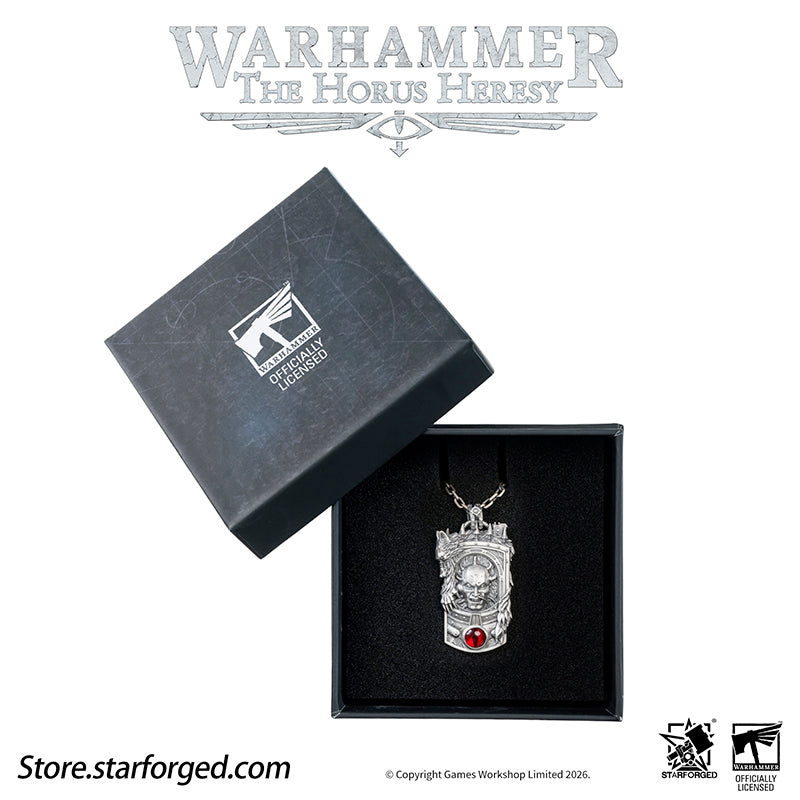 Starforged Warhammer 30K The Horus Heresy Horus Character Pendant Silver Necklace Men's Fashion Jewelry