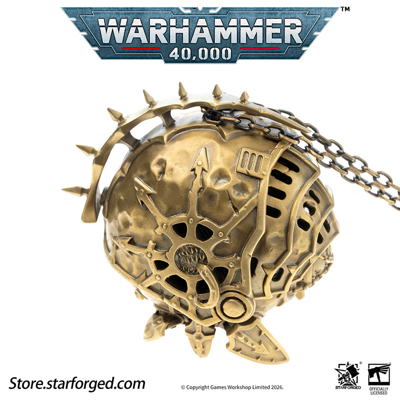 Starforged Warhammer 40K Chaos Space Marines Dark Mechanicum Thurible Incense Burner Men's Fashion Jewelry
