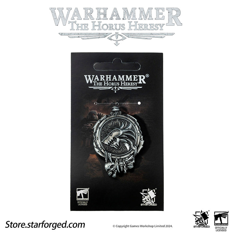 Starforged Warhammer Horus Heresy Burning  Galaxy Legion Insignia Pin Badge Brooch 30K Men's Jewelry