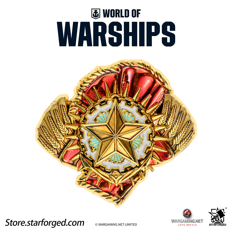 Starforged World of Warships Metal Badge Pin Brooch Badge Game Peripherals Wargaming License
