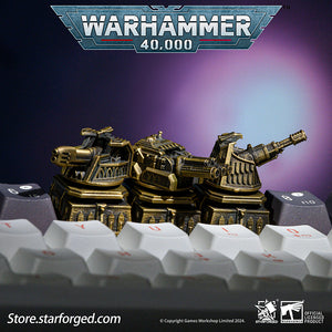 Starforged Warhammer 40K Mechanical Keyboard Macrocannon Keycaps Space Battleship Computer Accessories and Peripherals Other