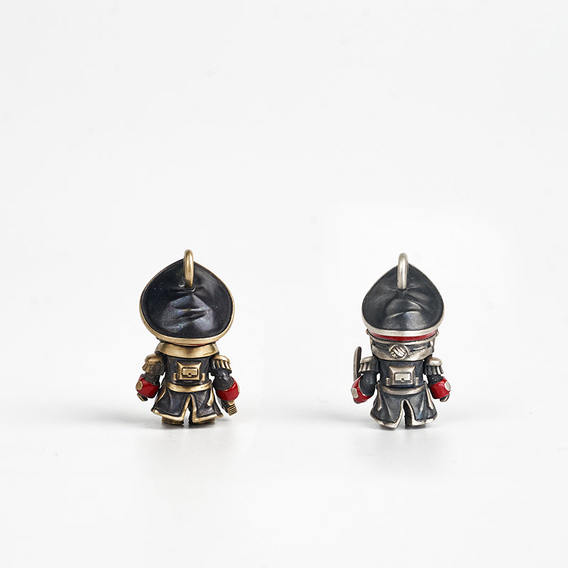 Starforged  Pocket  Commissar  Couple Necklace Warhammer 40000 Gifts Silver Jewelry Pendant