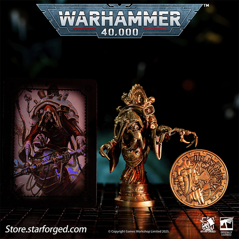 Starforged Warhammer 40K Adeptus Mechanicus Belisarius Cawl Wax Seal Set Men's Jewelry Accessories Belisarius Cawl is a Sacred Archmagos of the Adeptus Mechanicus, and for centuries he has been involved in one of the Imperium's greatest secrets. He first emerged publicly during the 13th Black Crusade at the end of the 41st millennium. Cawl is recognized as a master among masters, holding one of the highest ranks within the Mechanicus.Unlike many Tech-Priests who seek only to replicate or rediscover