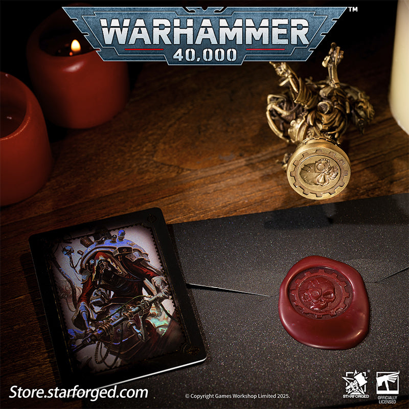 Starforged Warhammer 40K Adeptus Mechanicus Belisarius Cawl Wax Seal Set Men's Jewelry Accessories Belisarius Cawl is a Sacred Archmagos of the Adeptus Mechanicus, and for centuries he has been involved in one of the Imperium's greatest secrets. He first emerged publicly during the 13th Black Crusade at the end of the 41st millennium. Cawl is recognized as a master among masters, holding one of the highest ranks within the Mechanicus.Unlike many Tech-Priests who seek only to replicate or rediscover