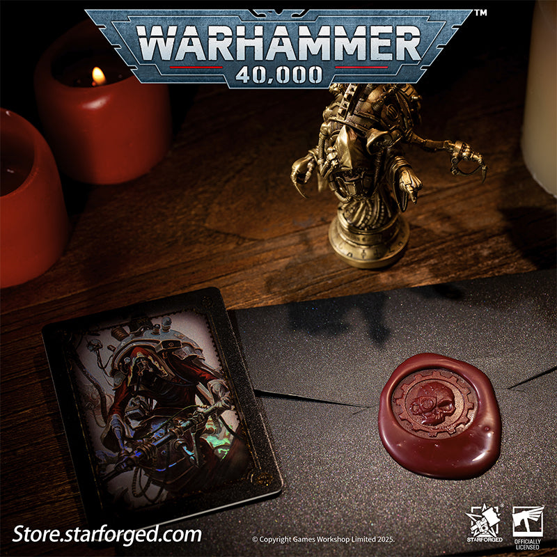 Starforged Warhammer 40K Adeptus Mechanicus Belisarius Cawl Wax Seal Set Men's Jewelry Accessories Belisarius Cawl is a Sacred Archmagos of the Adeptus Mechanicus, and for centuries he has been involved in one of the Imperium's greatest secrets. He first emerged publicly during the 13th Black Crusade at the end of the 41st millennium. Cawl is recognized as a master among masters, holding one of the highest ranks within the Mechanicus.Unlike many Tech-Priests who seek only to replicate or rediscover