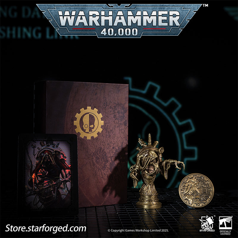 Starforged Warhammer 40K Adeptus Mechanicus Belisarius Cawl Wax Seal Set Men's Jewelry Accessories Belisarius Cawl is a Sacred Archmagos of the Adeptus Mechanicus, and for centuries he has been involved in one of the Imperium's greatest secrets. He first emerged publicly during the 13th Black Crusade at the end of the 41st millennium. Cawl is recognized as a master among masters, holding one of the highest ranks within the Mechanicus.Unlike many Tech-Priests who seek only to replicate or rediscover