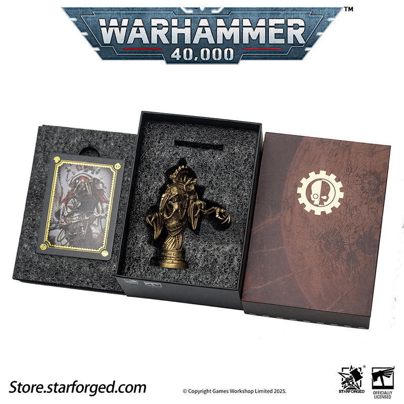 Starforged Warhammer 40K Adeptus Mechanicus Belisarius Cawl Wax Seal Set Men's Jewelry Accessories Belisarius Cawl is a Sacred Archmagos of the Adeptus Mechanicus, and for centuries he has been involved in one of the Imperium's greatest secrets. He first emerged publicly during the 13th Black Crusade at the end of the 41st millennium. Cawl is recognized as a master among masters, holding one of the highest ranks within the Mechanicus.Unlike many Tech-Priests who seek only to replicate or rediscover