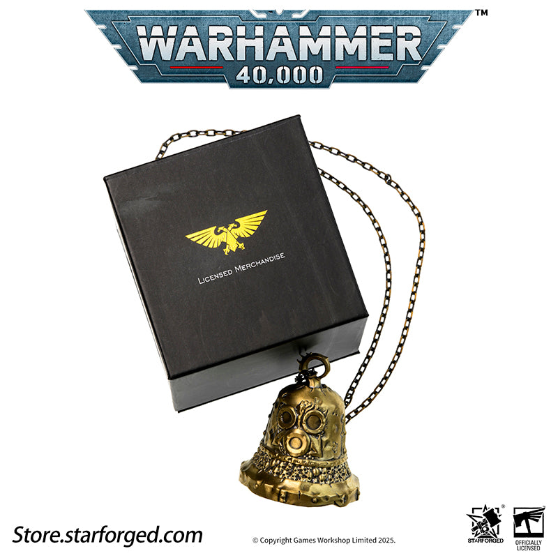 Starforged Warhammer 40K Plague Bell of Nurgle Chaos Warriors Copper Pendant Other Nurgle is the God of Primordial Momentum, possessing infinite energy and an abiding love for all life. To Him, every manifestation of existence is sacred - from the wailing of infants to the ravages of plague bacteria.  His faithful behold continent-spanning pestilences with reverent awe, rejoicing at each agonized moan of suffering as testament to their master's boundless power. They watch these cycles of disease and ruin, t