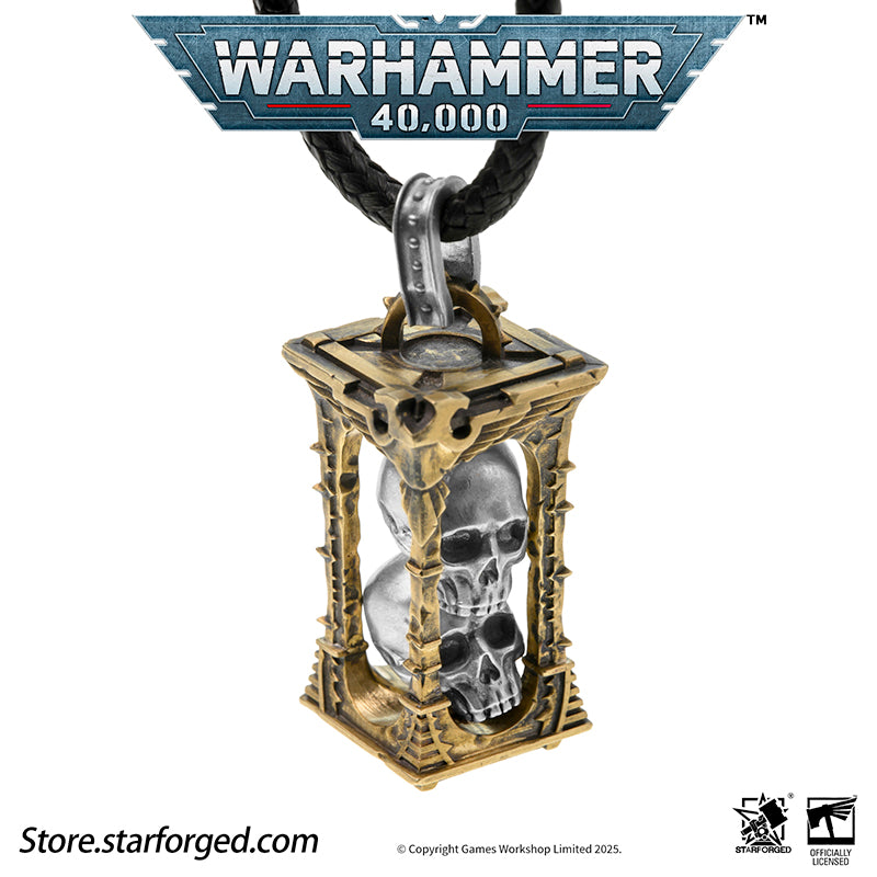 Starforged Warhammer 40K Imperium of Man Skull Shrine Necklace Men's Jewelry Accessories