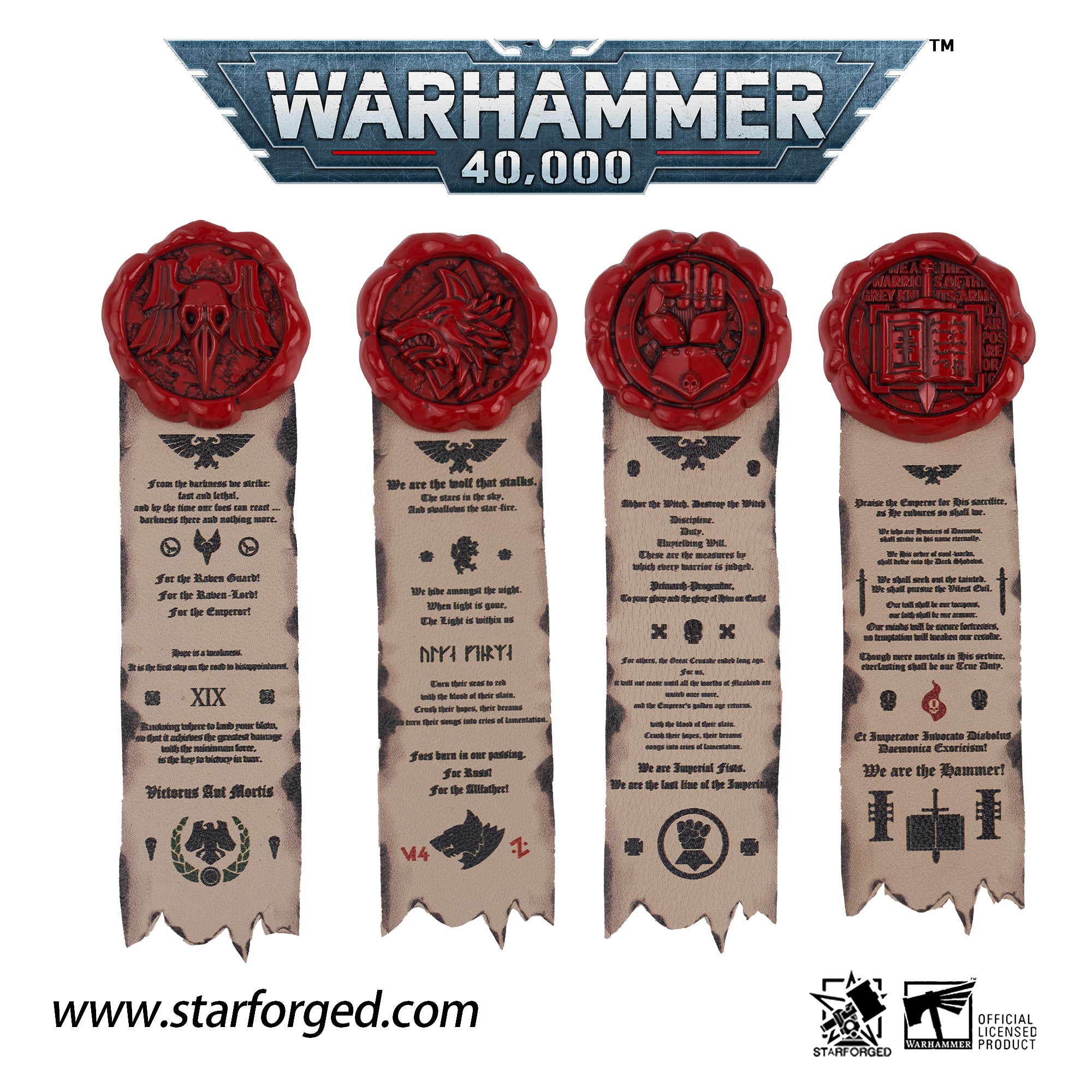 Warhammer 40K Games Workshop Authorized Purity Seals Starforged Set 3