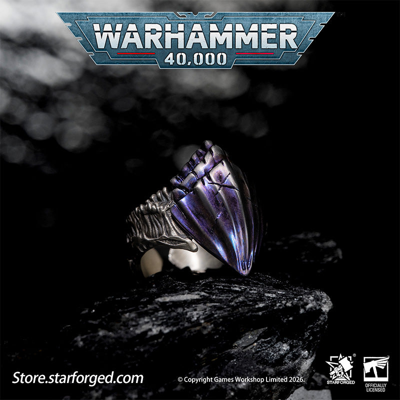 Starforged Warhammer 40K Tyranids Carapace Ring Accessories Game Merchandise Warhammer Gifts Fashion Accessories