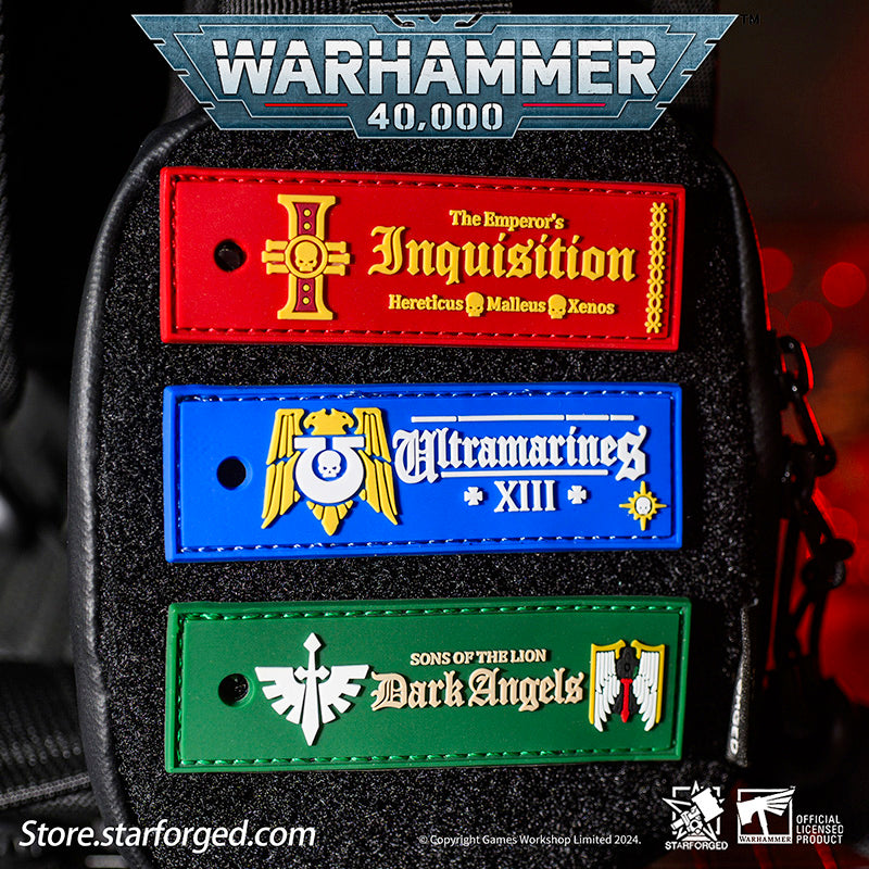 Starforged lmperial Armed Forces Morale Patches Velcro Warhammer 40K WH40 Space Wolves & Dark Blood Angels Other
