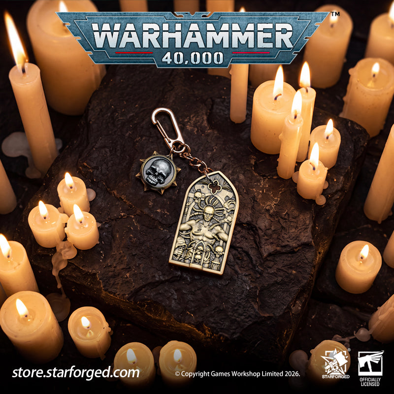 STARFORGED Warhammer 40K Space Marines Adeptus Astartes The Process of Initiation Keyring | Warhammer Gifts | Warhammer Accessories Adeptus Astartes The Process of Initiation Keyring：Aspirant Space Marines undergo rigorous trials and extensive surgical enhancement to forge them into the defenders of humanity - but finding your keys should never be an arduous task with this stunning Adeptus Astartes themed keyring. 