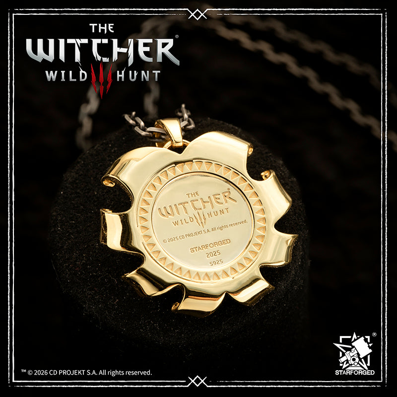 Starforged The Witcher 3: Wild Hunt Nilfgaardian Royal Pendant Silver Pendant Game Merchandise Officially Authorized The Nilfgaardian Empire is the most powerful empire in the known world and in history. Located in the south of the continent, it boasts formidable military forces and elite commanders.  Its capital is the City of Golden Towers, situated on the banks of the Alba River. The empire continuously expands its territory by conquering neighboring lands through both military might and political maneuv