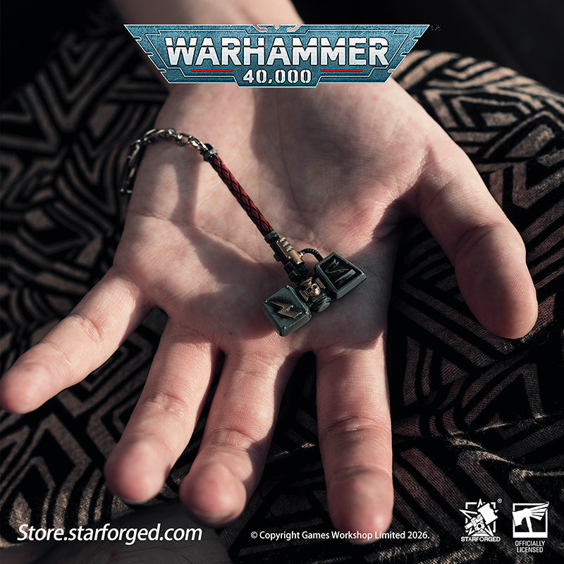 Starforged Warhammer 40000 Thunder hammer & Thunderhead KeyChain Space Marines Astartes WH40 Jewelry