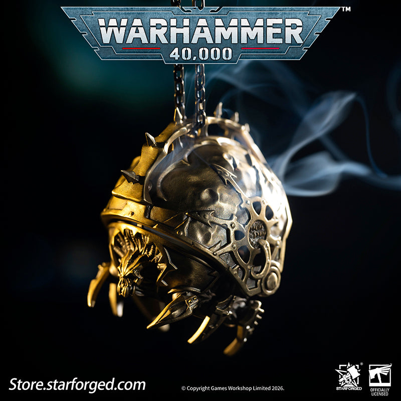 Starforged Warhammer 40K Chaos Space Marines Dark Mechanicum Thurible Incense Burner Men's Fashion Jewelry