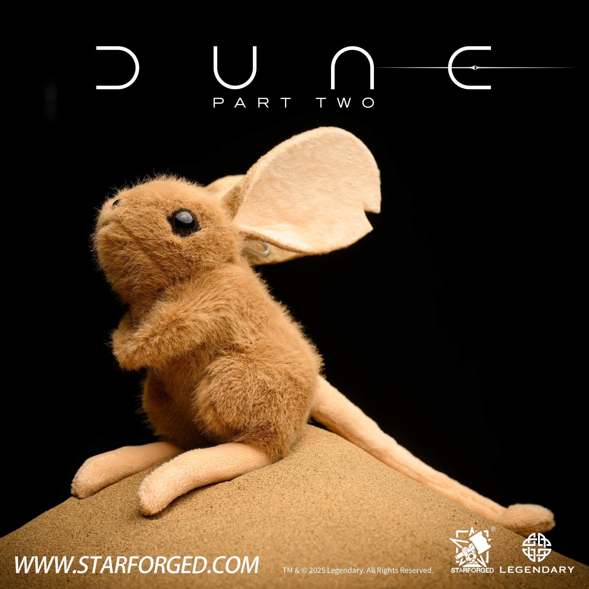 Starforged Dune II Muad'Dib  Desert Mouse Plush Kids Toy Legendary Pictures Official License Other