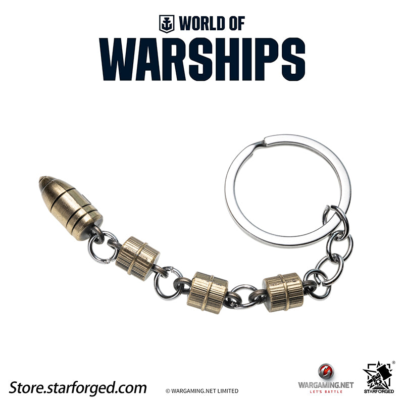 Starforged World of Warships WOWS Battleship World Bullet Launch Keychain Game Peripherals Wargaming License