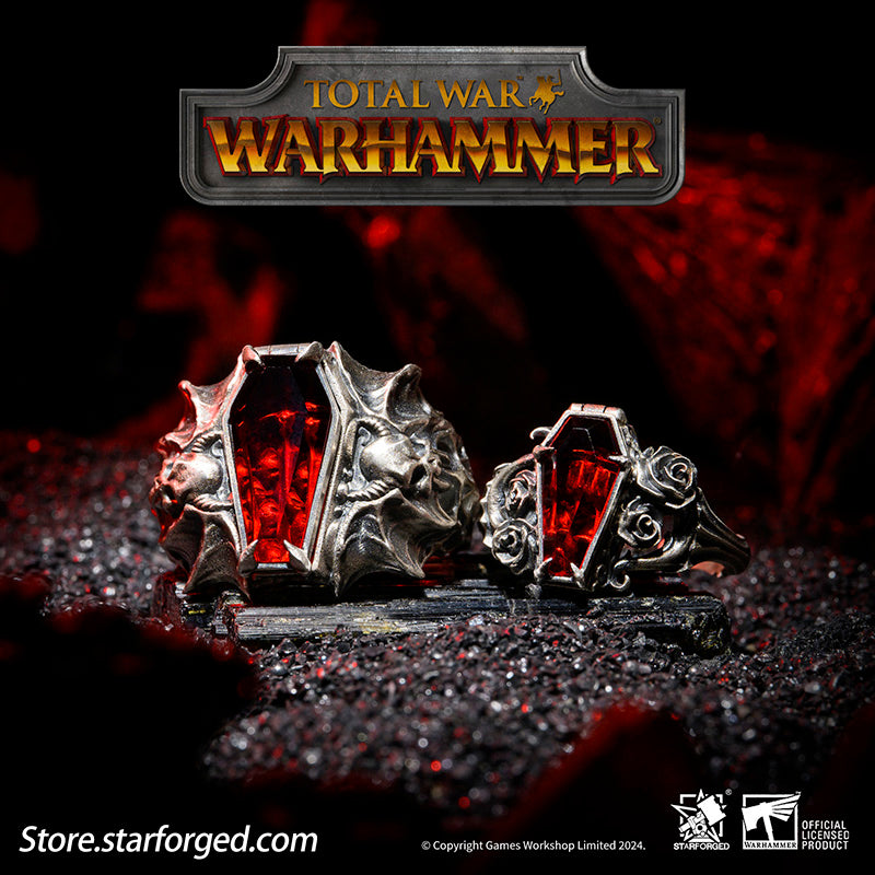 Rings of Immortal Oath Total War Warhammer III Isabella & Vlad Couple's Ring Starforged