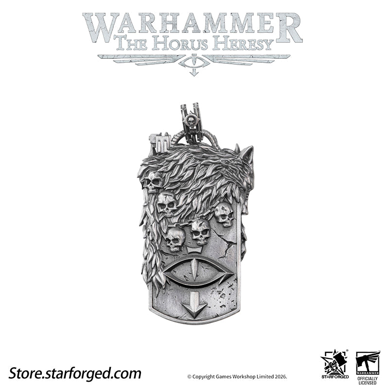 Starforged Warhammer 30K The Horus Heresy Horus Character Pendant Silver Necklace Men's Fashion Jewelry