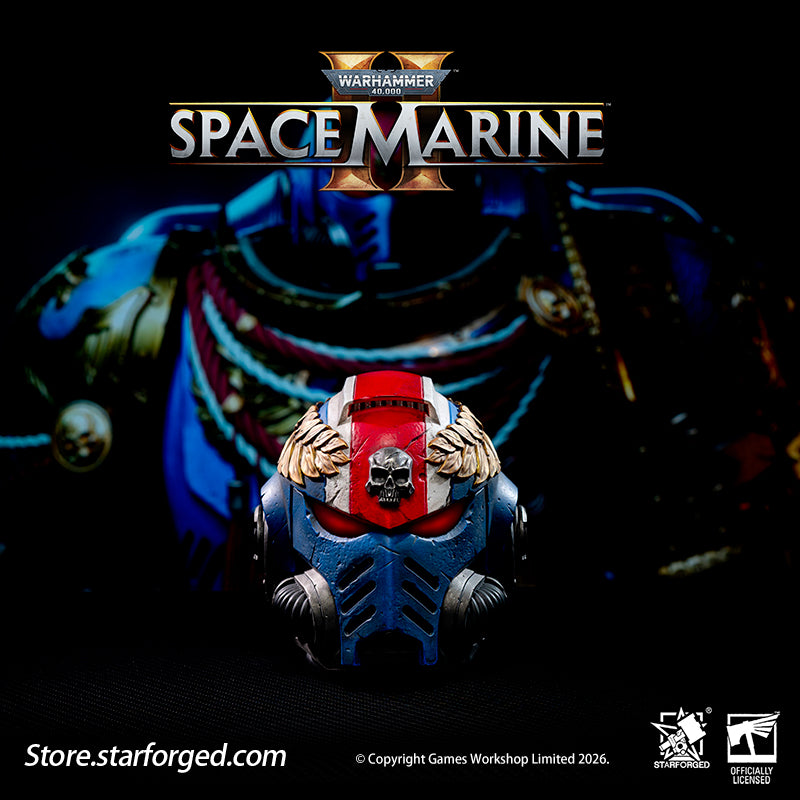 Starforged Warhammer 40K Space Marines Ultramarine Titus's Helmet Night Light Lamp Warhammer Gifts Fashion Accessories The Ultramarines have forged some of the finest servants in the history of the Imperium, with their greatest heroes becoming living embodiments of courage and honor. There was a time when Captain Demetrian Titus of the 2nd Company seemed destined to surpass all who came before him—until a cruel twist of fate led to his exile and presumed death for many years.  Now, in the era of the Indomit