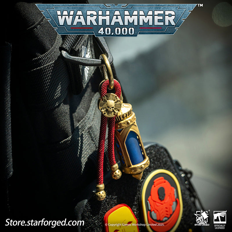 Starforged Warhammer 40K Space Marine Adeptus Astartes Martyrs Reliquary Pendant Men's Jewelry Accessories A reliquary is a significant vessel used in religious art collections for preserving sacred relics, typically crafted from precious metals and enamels. By physically enclosing holy objects, the reliquary enhances their sanctity, embodying a design philosophy shared with covered altarpieces in the tradition of 