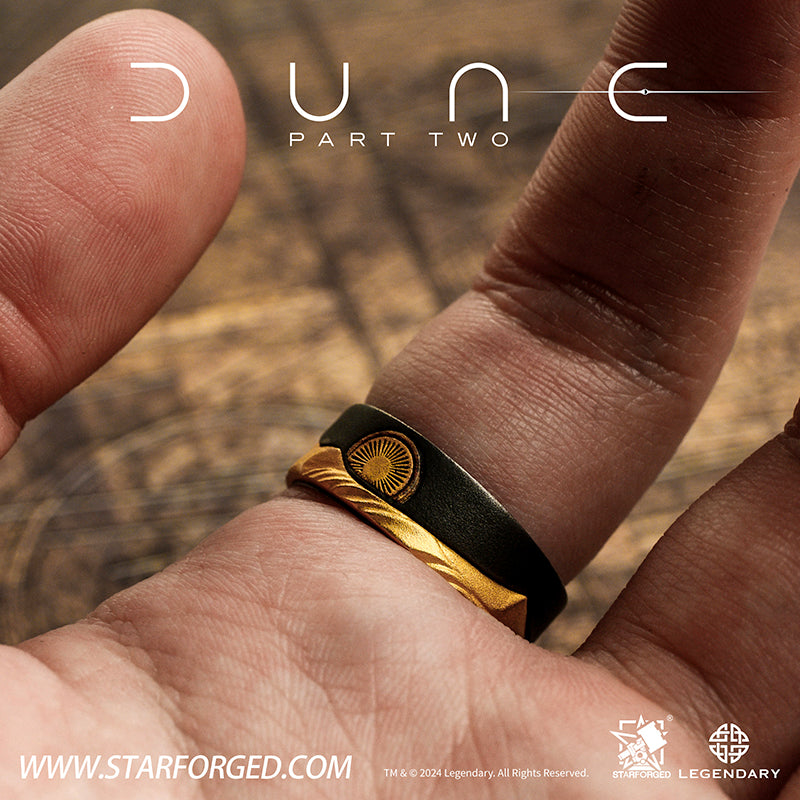 Starforged  Dune II Themed Ring Couple Original design Exclusive Movie peripherals Legendary Pictures