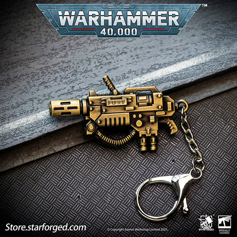 Starforged Warhammer 40K Imperium of Man Eradicator's Melta Gun Keychain Men's Jewelry Accessories Melta weapons are powerful arms that function either by sub-atomically agitating the target to "vaporize" or otherwise melt it, or by generating a small-scale nuclear fusion reaction to release a blast wave capable of igniting almost anything. The closer the target, the more devastating the effect.Although characterized by short range and a slow rate of fire, melta weapons are highly valued for their effective