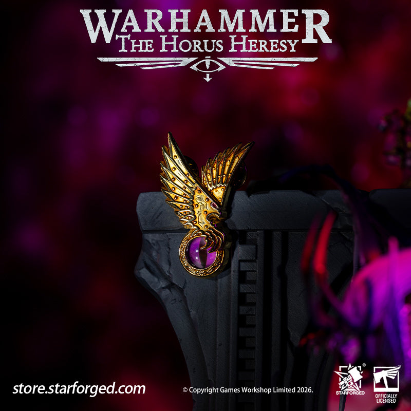 Starforged Warhammer 30K Chaos Space Marine Emperor's Children Phonecian's Favour Armourial Pin Warhammer Gifts Fashion Accessories The Emperor's Children were the III Legion of the twenty original Space Marine Legions, also known after their fall as the Lords of Profligacy. Their Primarch is Fulgrim. One of the nine legions that betrayed the Emperor during the Horus Heresy, they became Chaos Space Marines. They worship the Chaos god Slaanesh and are hedonistic psychopaths who live for experiences of excess
