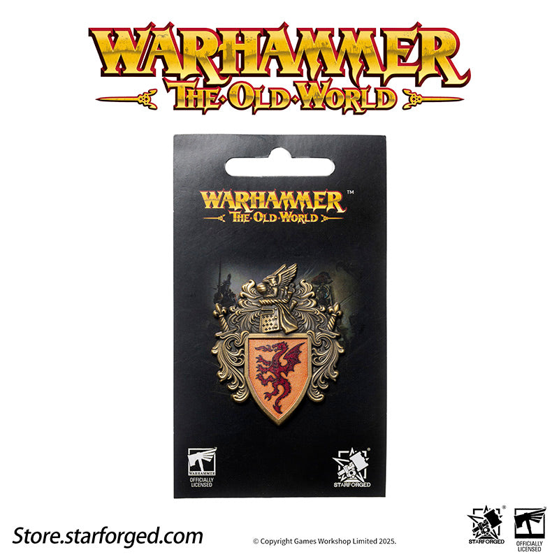 Starforged Warhammer Old World Ducal Shield of Bretonnia Faction Banner Badge