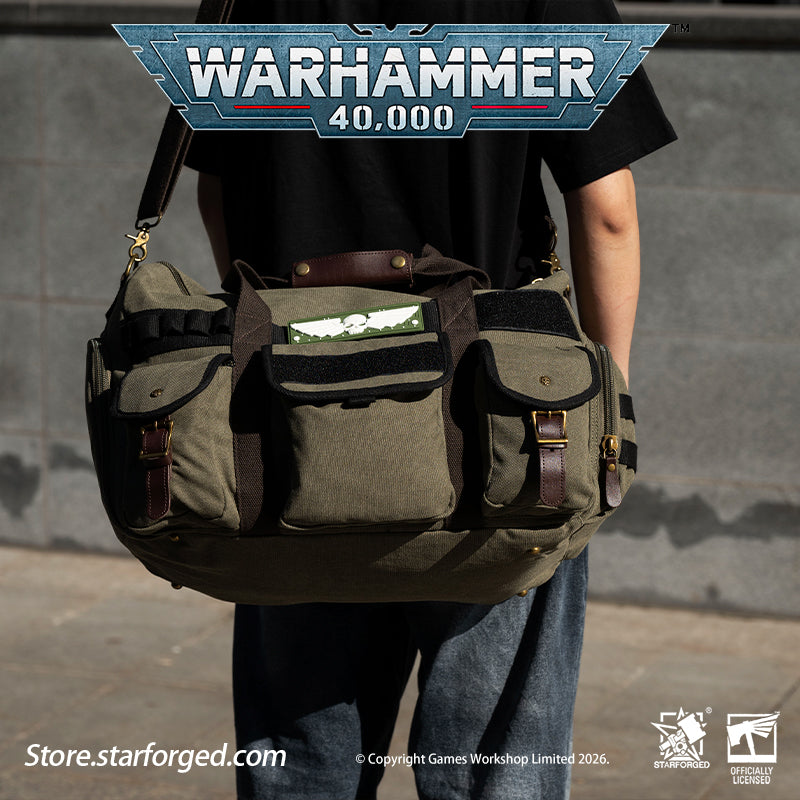 Starforged Warhammer 40K Imperial of Man Astra Militarum Traveler Bag Warhammer Fashion Accessories Gift