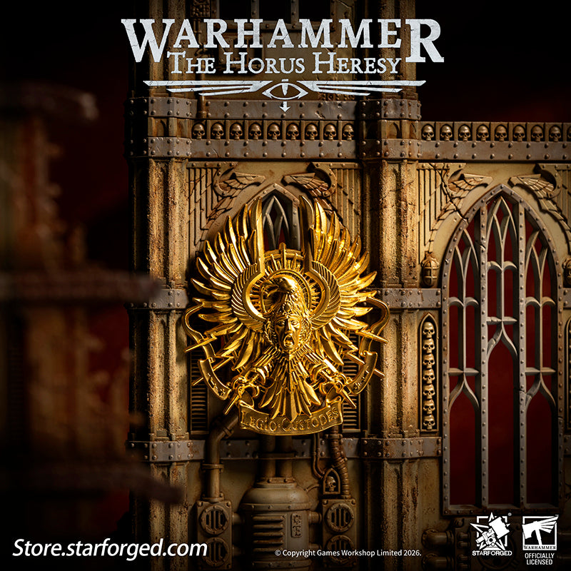 Starforged Warhammer 30K Legio Custodes Guilded Armourial Pin Badge Men's Fashion Jewelry In the ten millennia preceding the Indomitus Crusade, the Custodes rarely left the palace they had sworn to guard in organized formations. Yet after the opening of the Great Rift, the Golden Host once again marched to the most critical battlefields across the galaxy. When they deploy, the Ten Thousand become the manifested glory of Terra, extending the Emperor's will as His own hands.The Custodes decide who may enter t